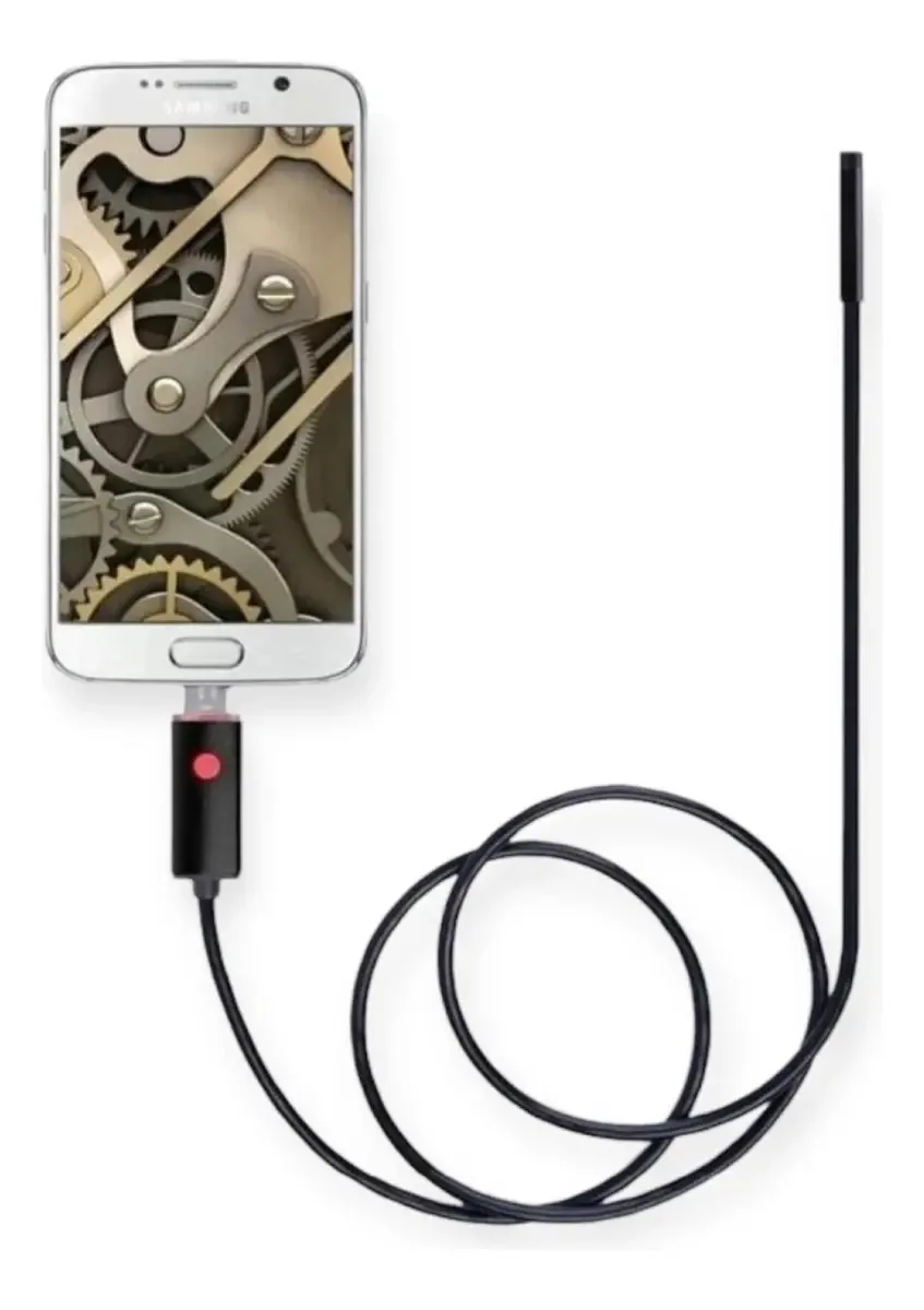 Tubo de câmera de inspeção para endoscópio USB 5M 7mm 5 em 1