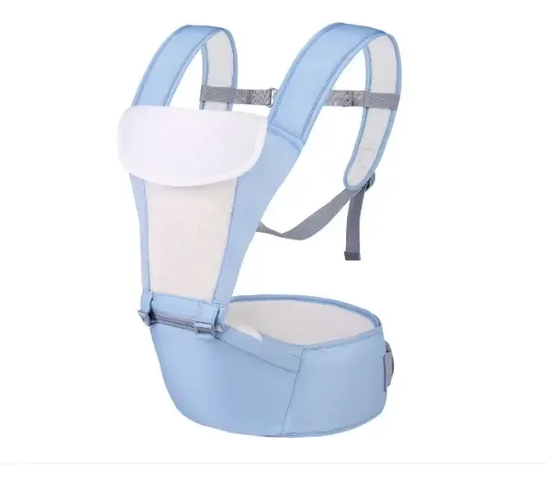 Mochila de cachecol de bebê canguru multifuncional azul Dakota