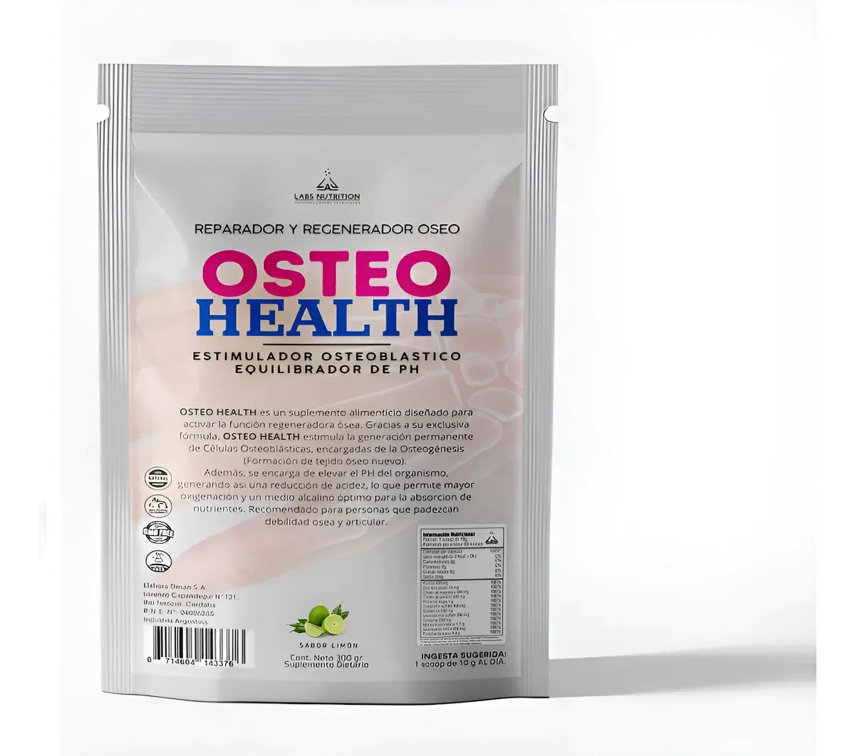 Osteo Health - Reparador e regenerador ósseo (300 grs) de limão