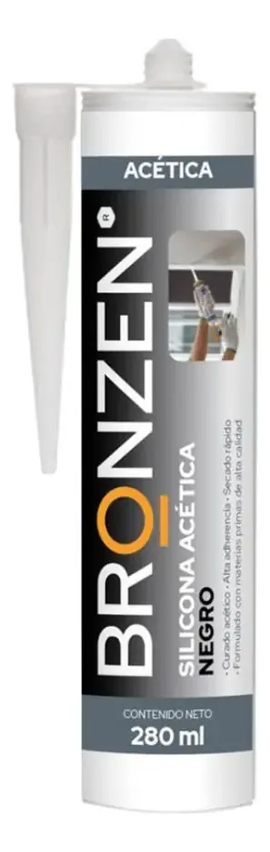 Silicone acético bronzeado de 280 ml