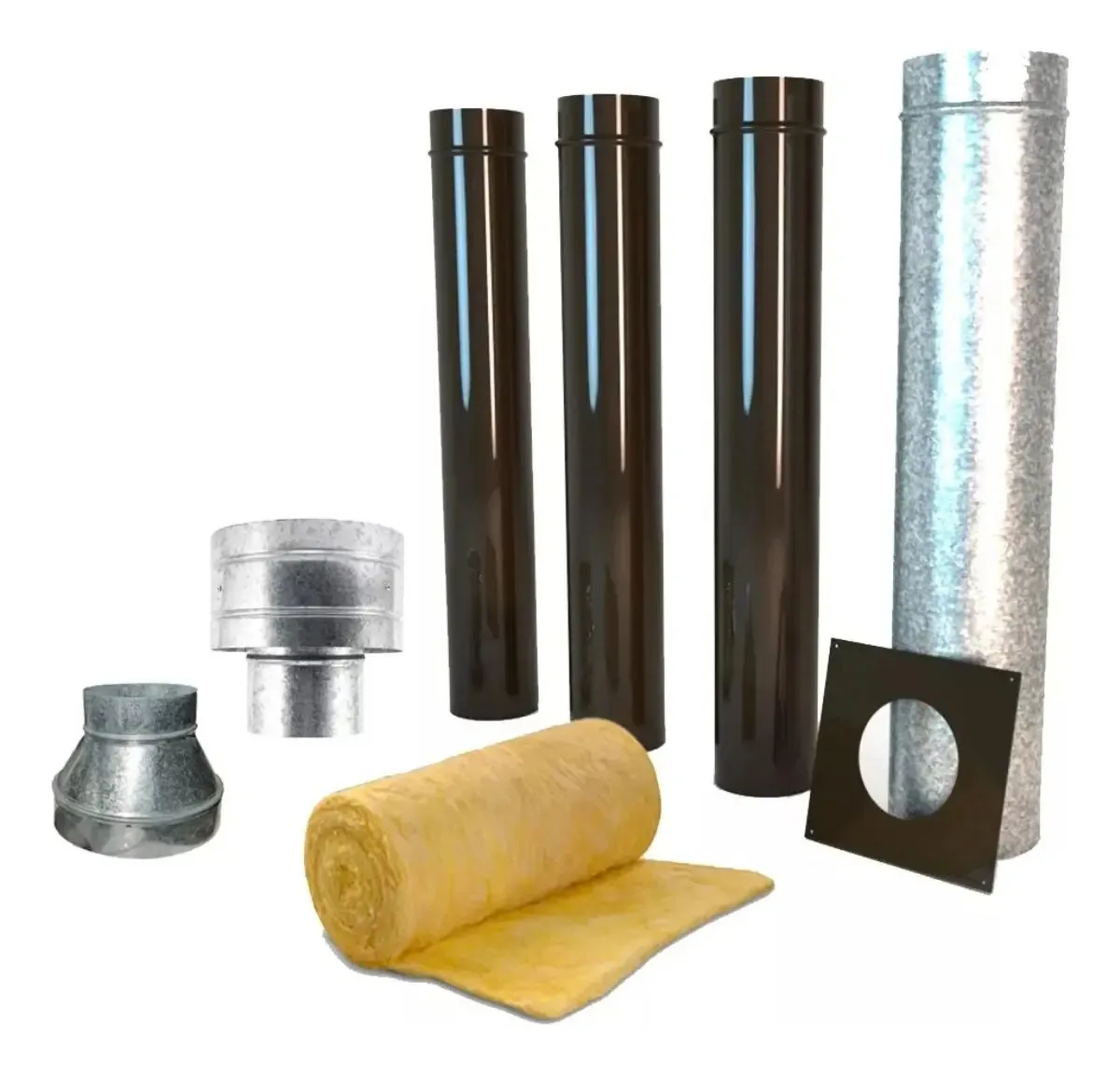 Kit de instalação de telhado de azulejos Ñuke de 6 polegadas sem regulador