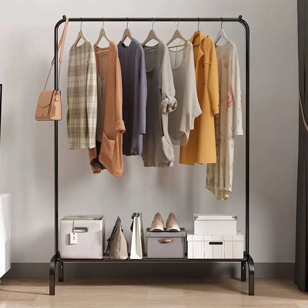 Rack de roupas reforçado Barral Naku Organizador de sapateiras Organizador de roupas