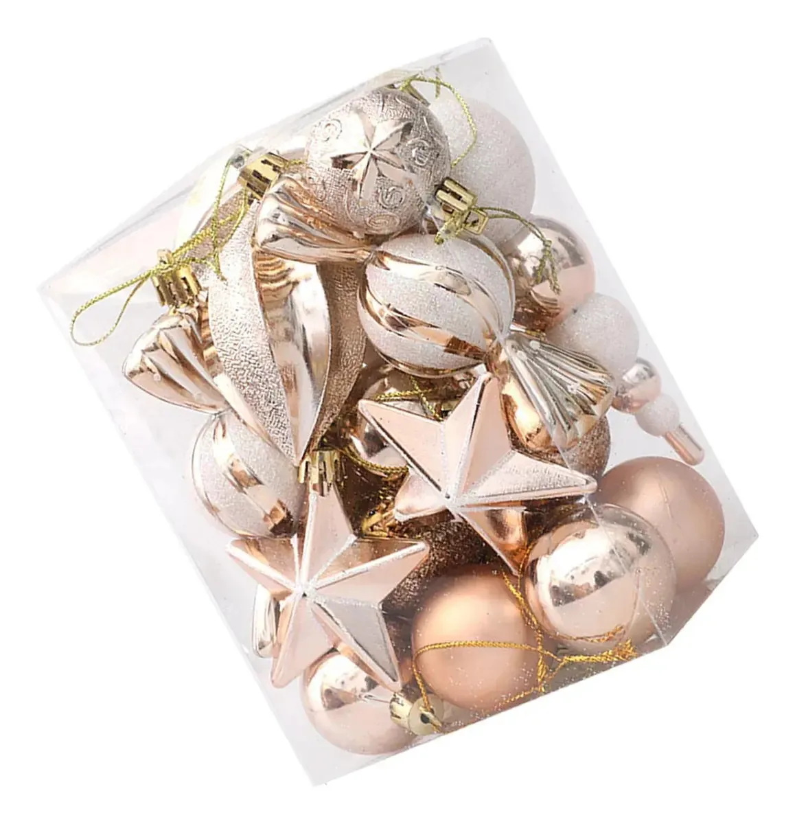 Conjunto X 22 enfeites de decoração de árvore de Natal