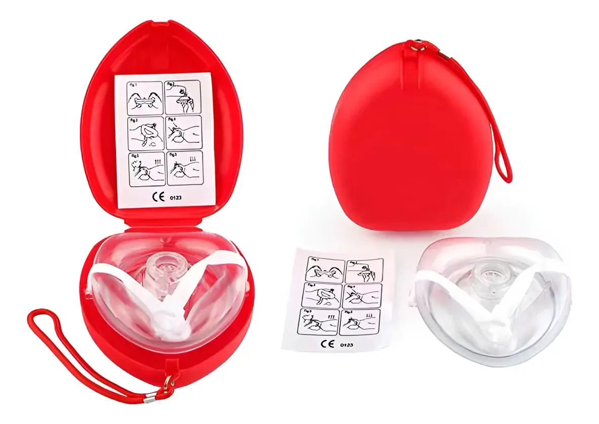 Máscara OceanFlow CPR Pocket Mask Silicone Portátil À Prova d'Água