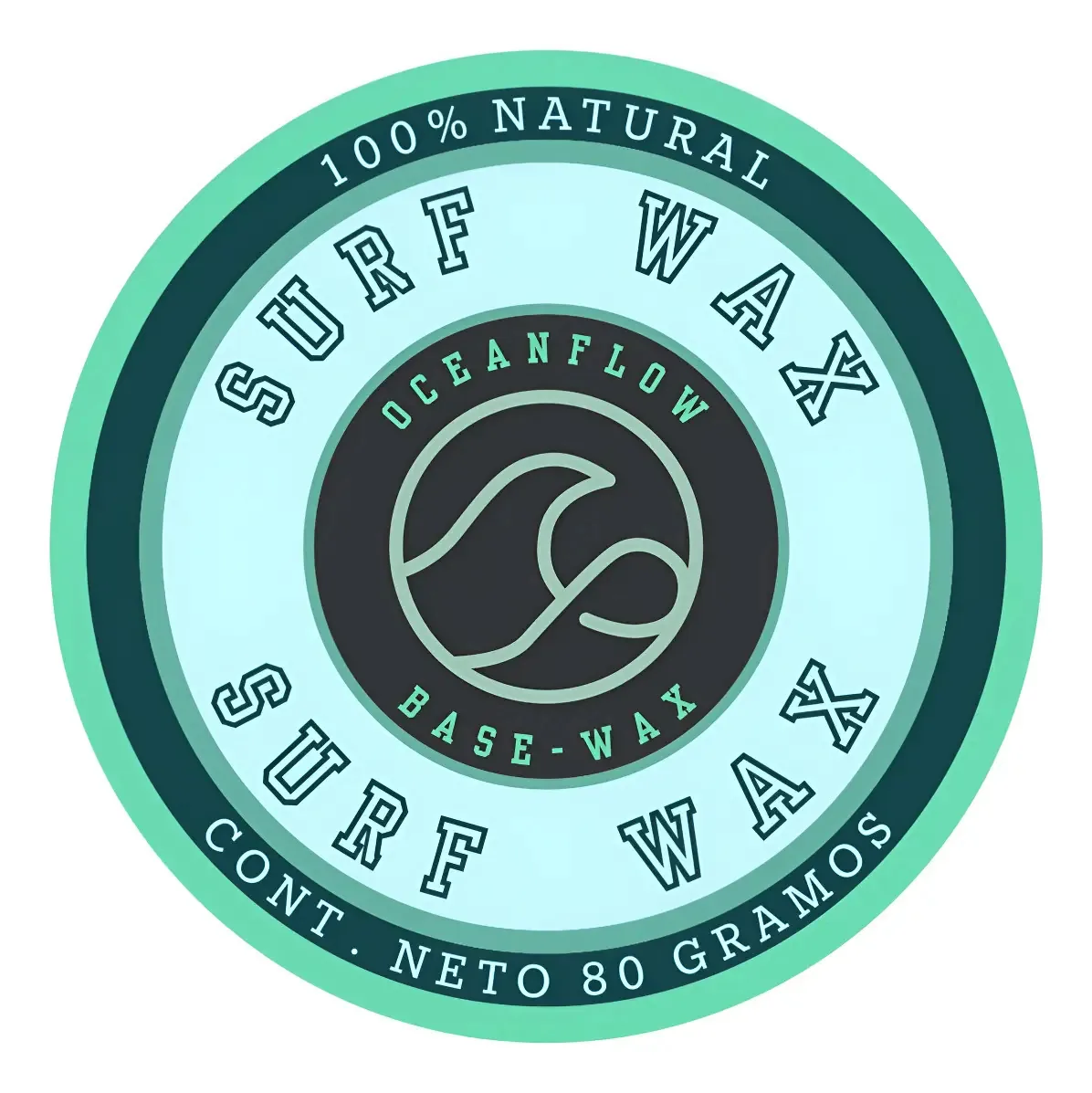 Pacote de 5 unidades de pranchas de surf 100% naturais à base de parafina