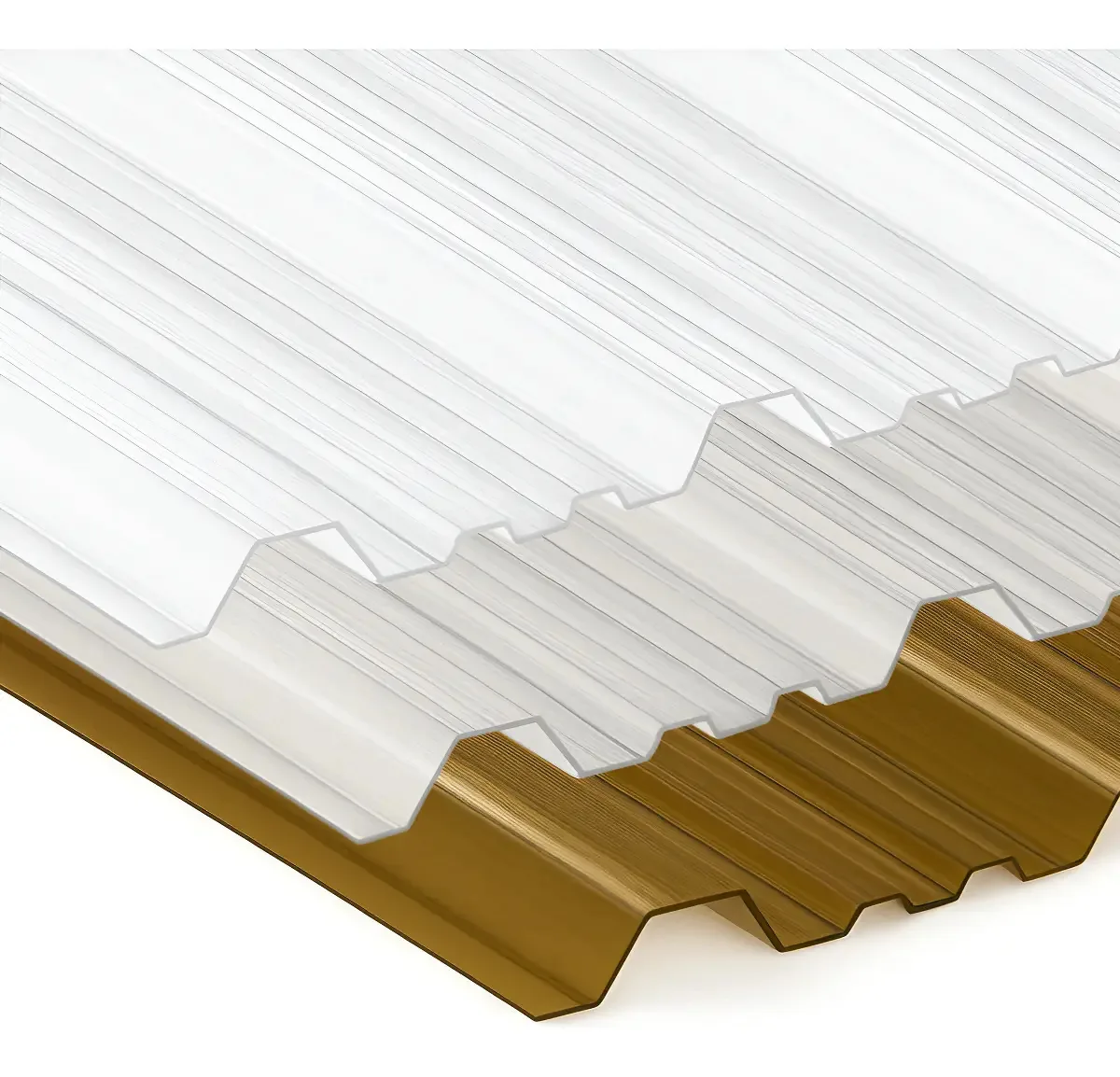 Chapa Policarbonato Trapezoidal 0.8mm - Polistore Color Fumê