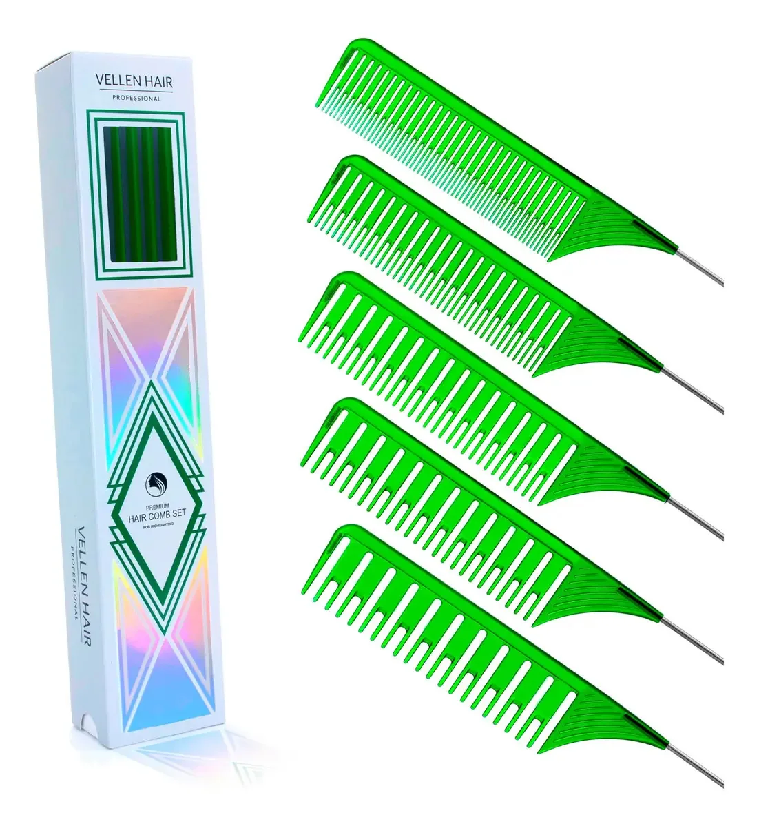 Conjunto de pentes Vellen Hair Ultimate Highlight resistente ao calor