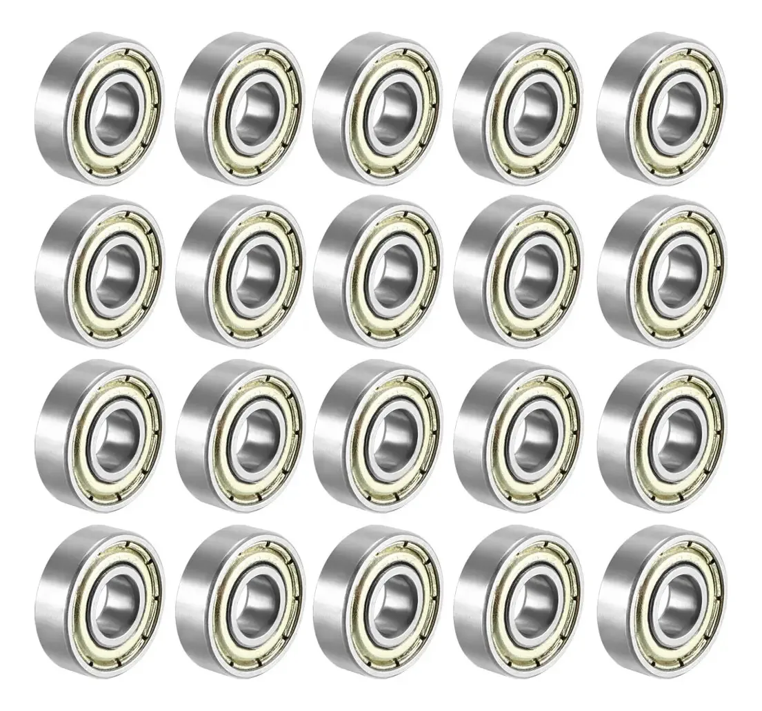 Rolamentos de rolos Vocoste para skates e patins The Silver Color Bearing Pack X 20 unidades