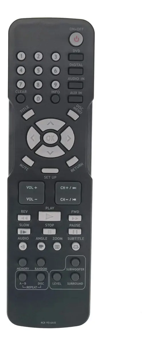 Controle remoto Econtrolly Rcr 192 Aa10 para Rca Home Theater