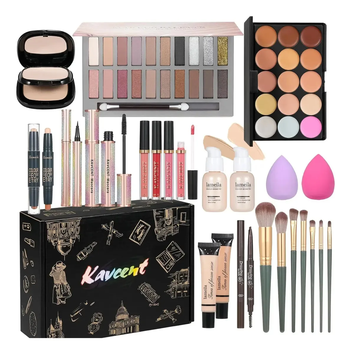 Conjunto de Maquiagem Kit de Maquiagem para Mulher Conjunto Completo
