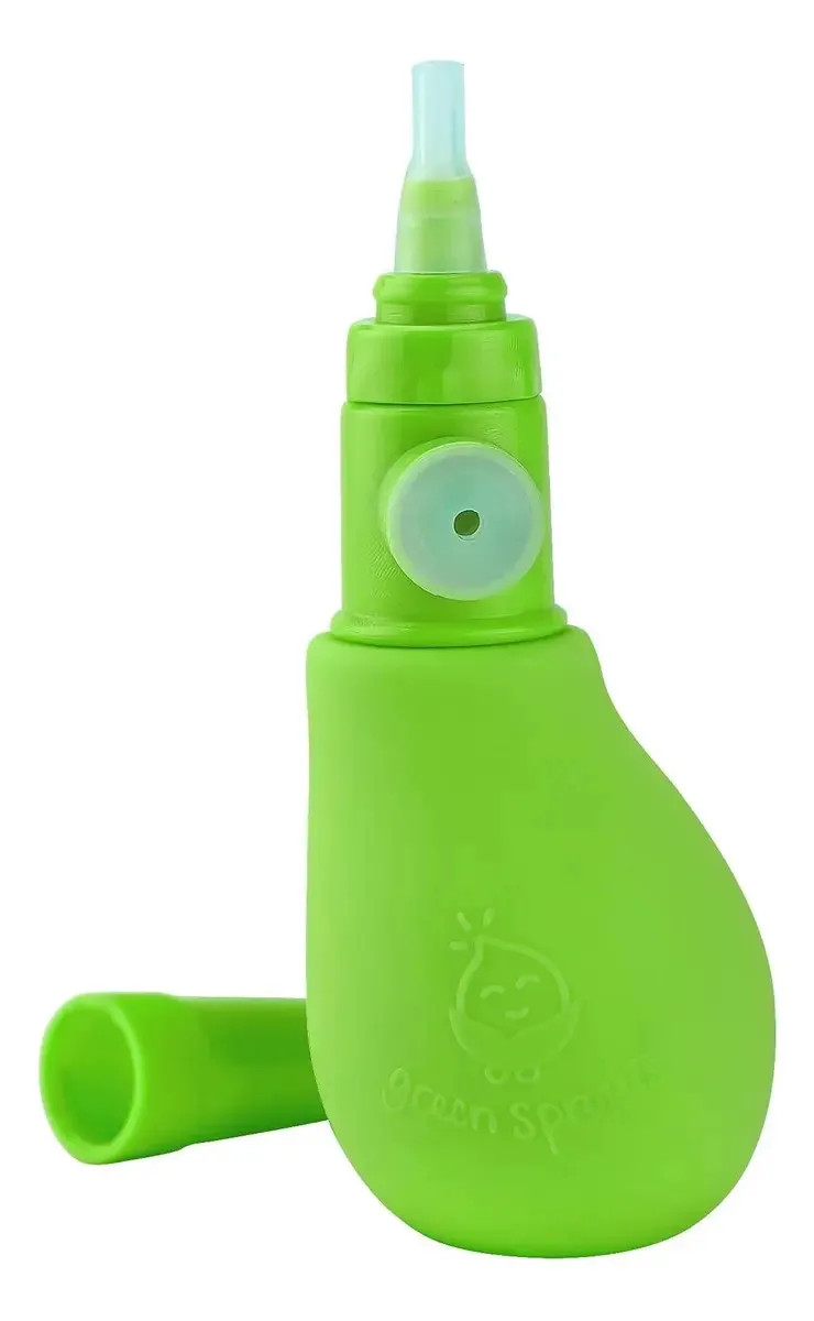 Aspirador nasal manual Green Sprouts 309304-500-00 para bebês cor verde claro
