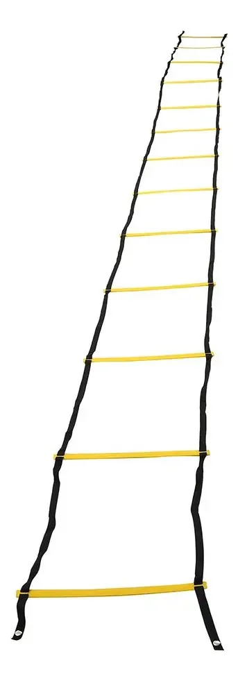 Dioche Escada de Futebol, Escada Ajustável Premium Super Flat, Equipamento de Treinamento de Velocidade para Trabalho de Pés de Alta Intensidade, Unissex Adulto (3.5m7 - Degrau-amarelo + Preto)