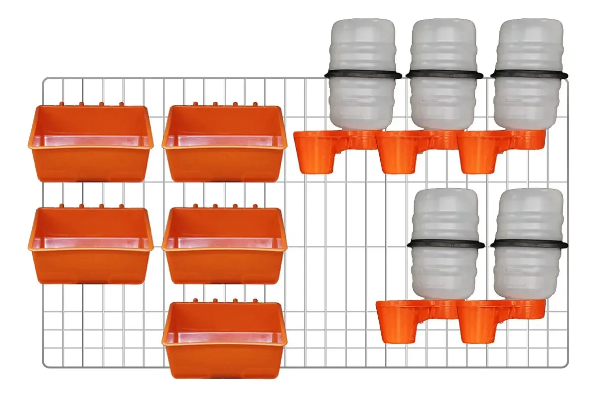 Sephnos Combo Alimentador e Bebedouro para Galos de Briga 5 Peças Goliat + 5 Comfort Set