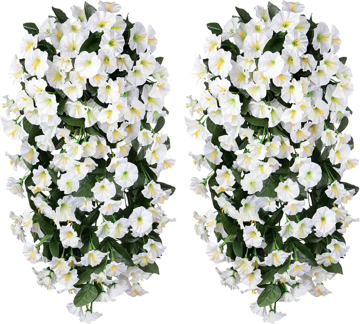 Flores, plantas e videiras suspensas artificiais falsas