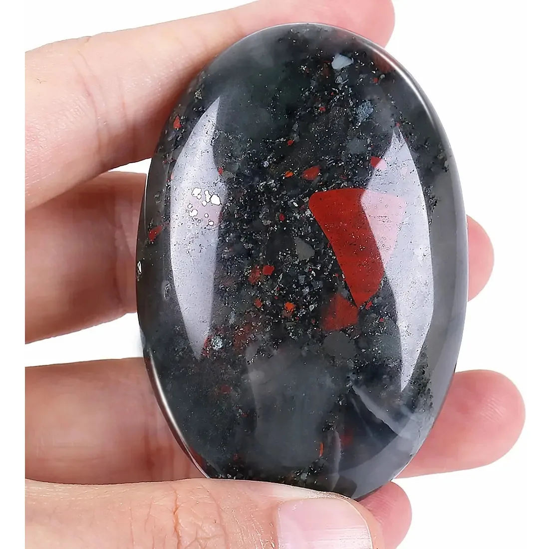 Pedra de sangue natural para massagens