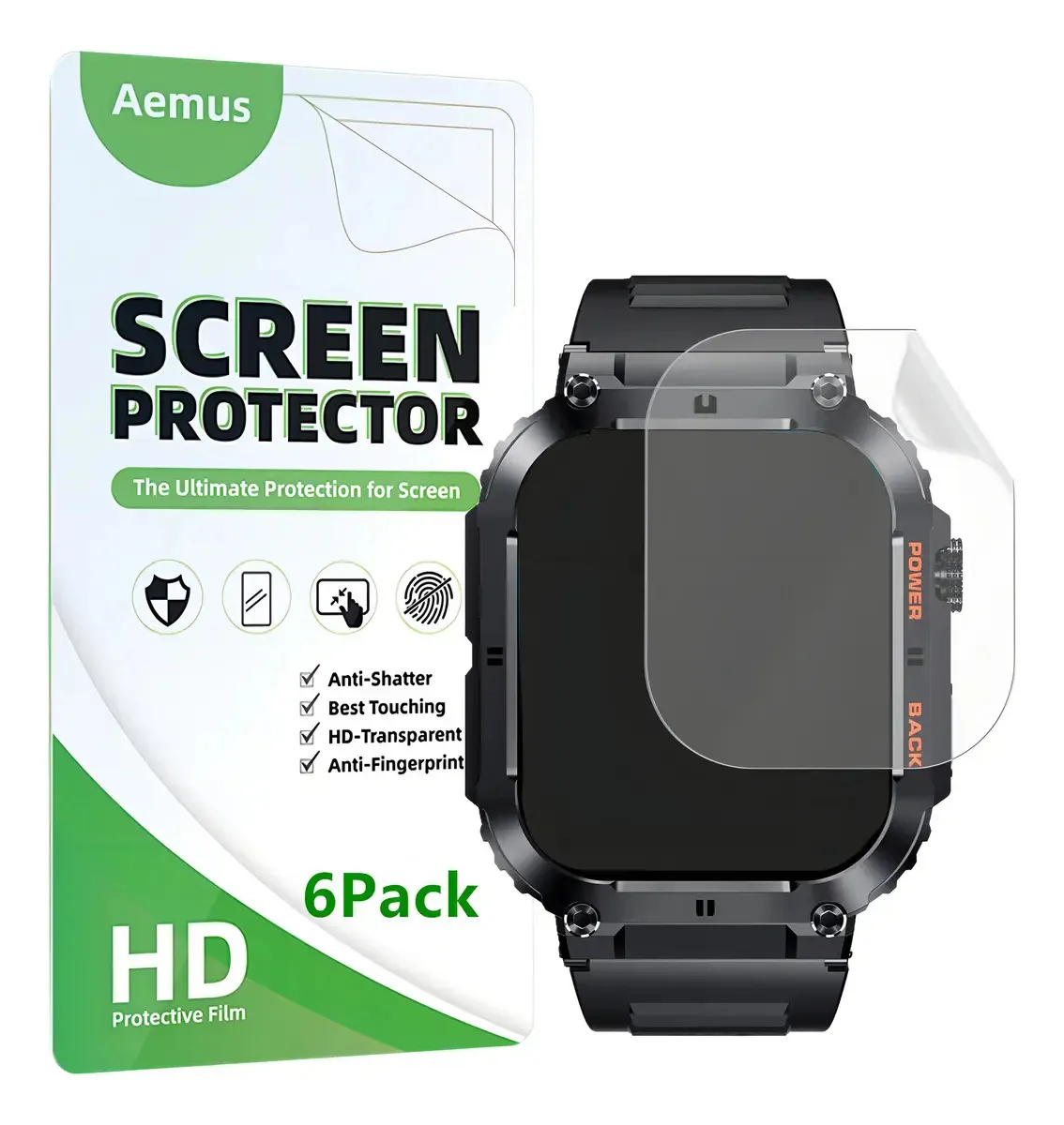 Protetor de tela Aemus Com Military Smartwatch