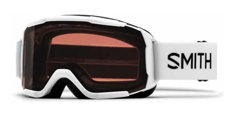 Óculos de esqui e snowboard Smith Daredecil sem gênero com moldura branca e lente vermelha