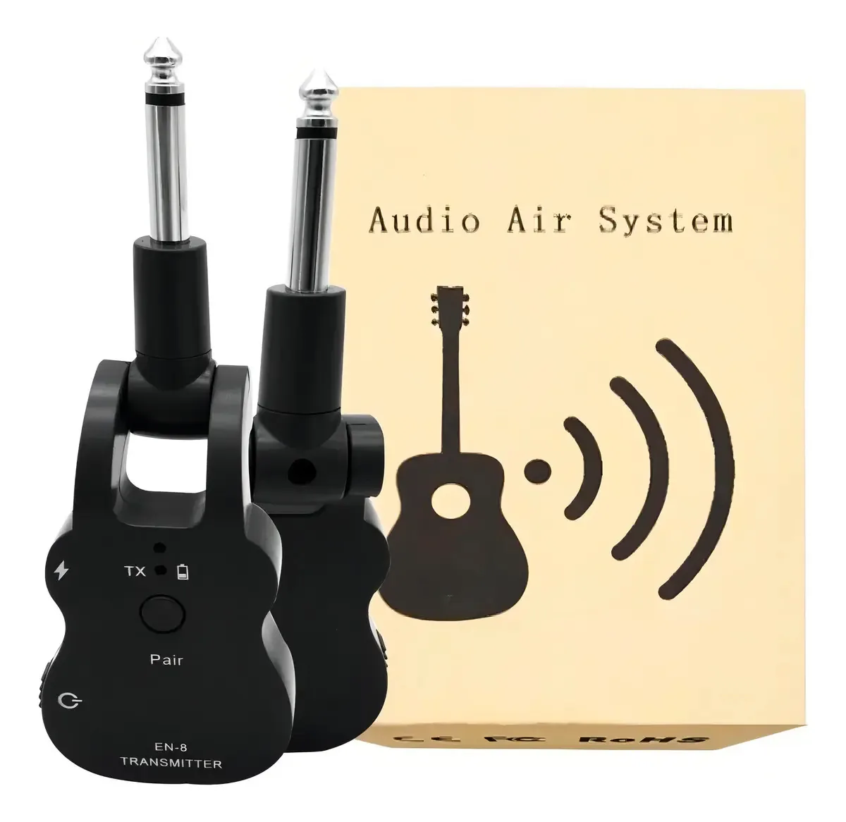 Sistema de transmissão de áudio sem fio para guitarra