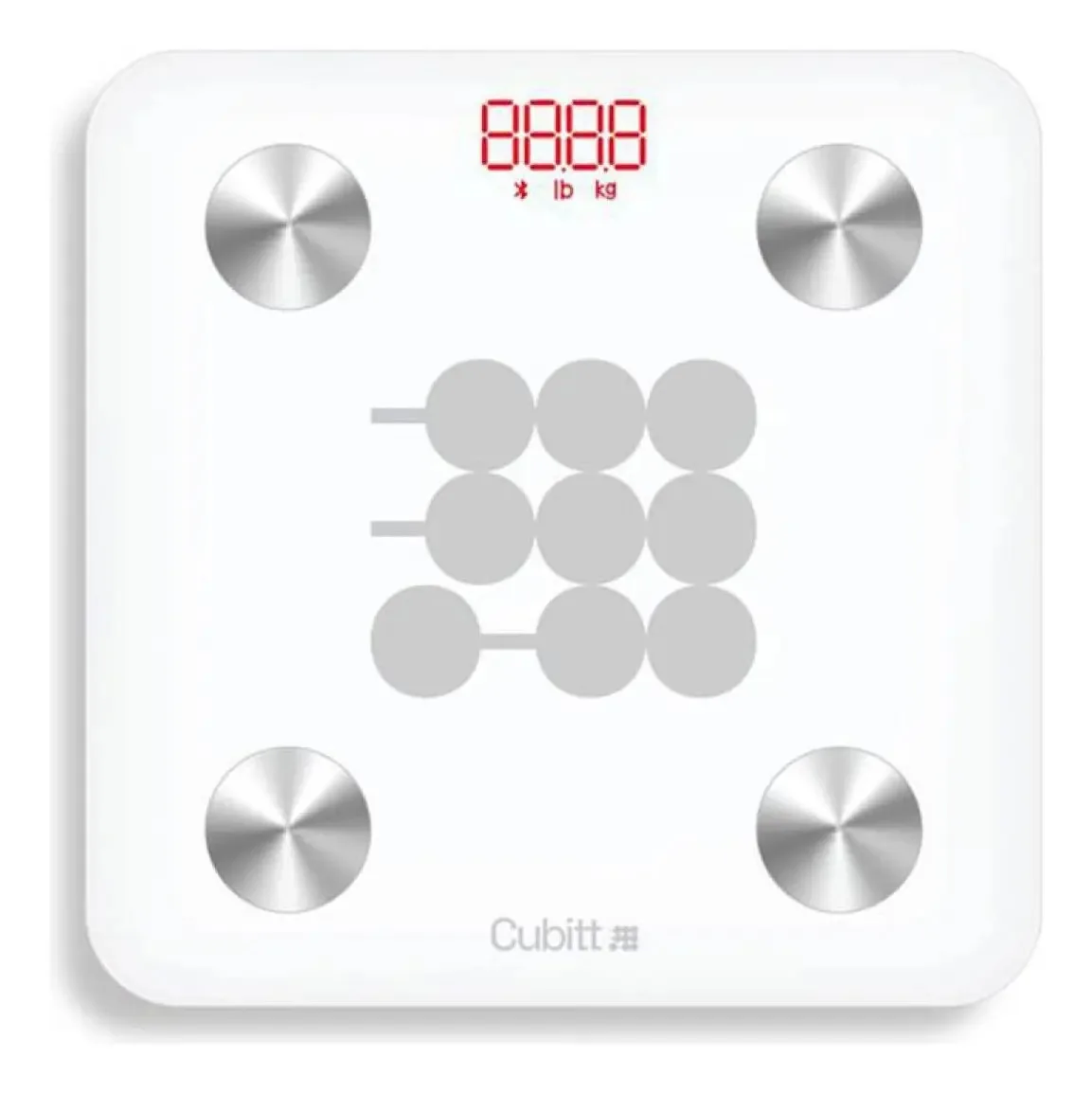Escalas unissex Cubitt, cor branca
