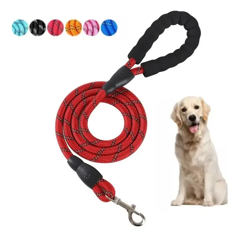 Coleira vermelha forte para cães grandes