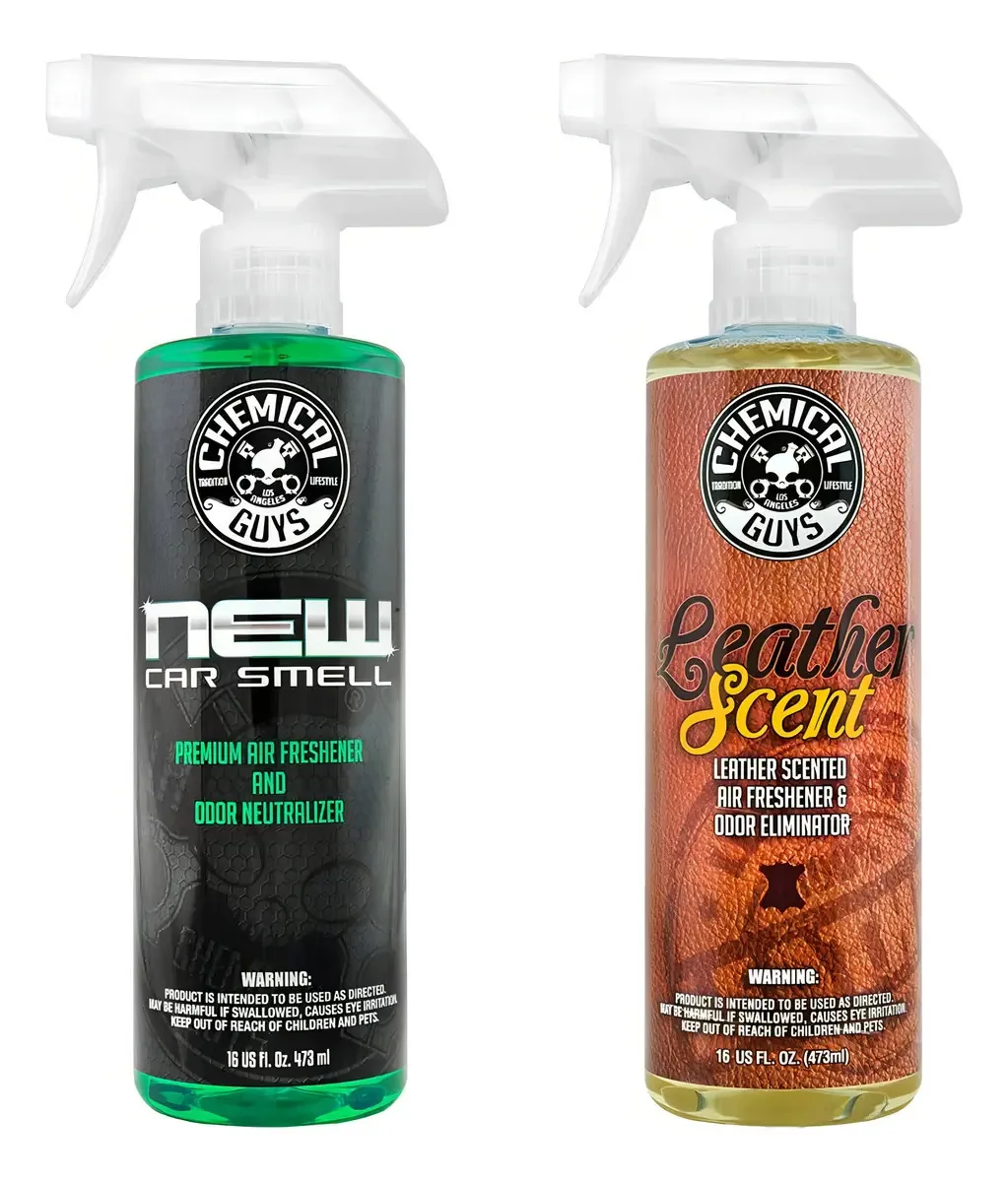 Purificador de ar Chemical Guys Air_300 com perfume e couro para carro