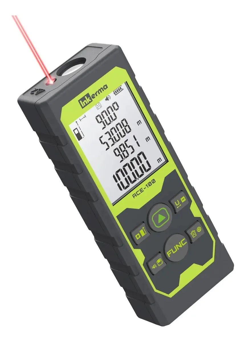 Medidor de laser Inkerma 100m, LCD, sensor de ângulo, alta precisão