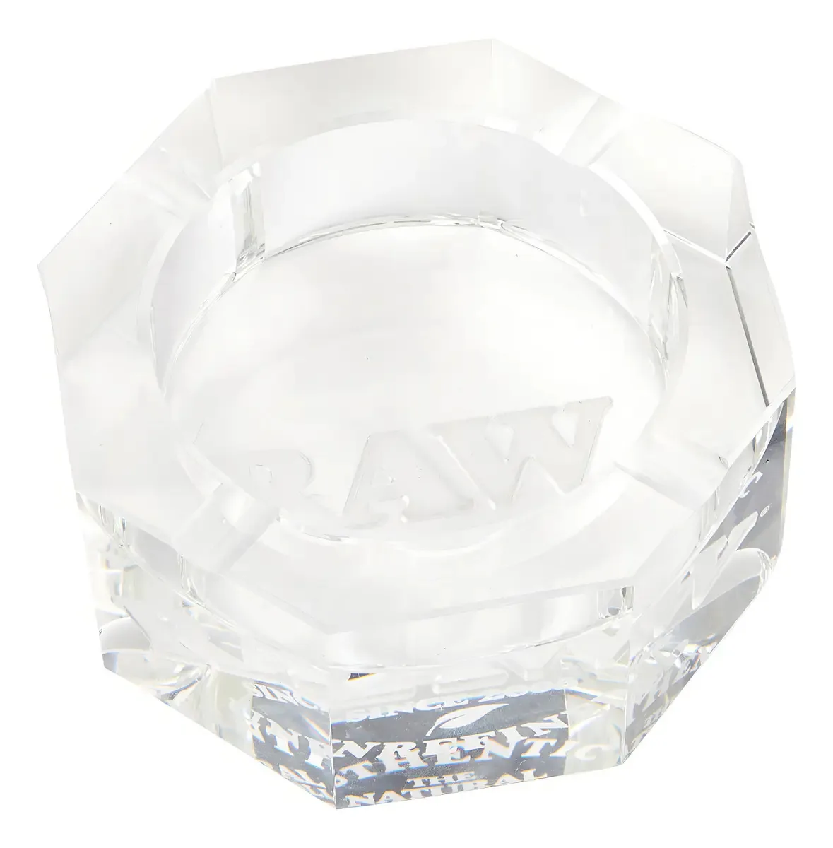 Cinzeiro de vidro cru transparente Ys/m