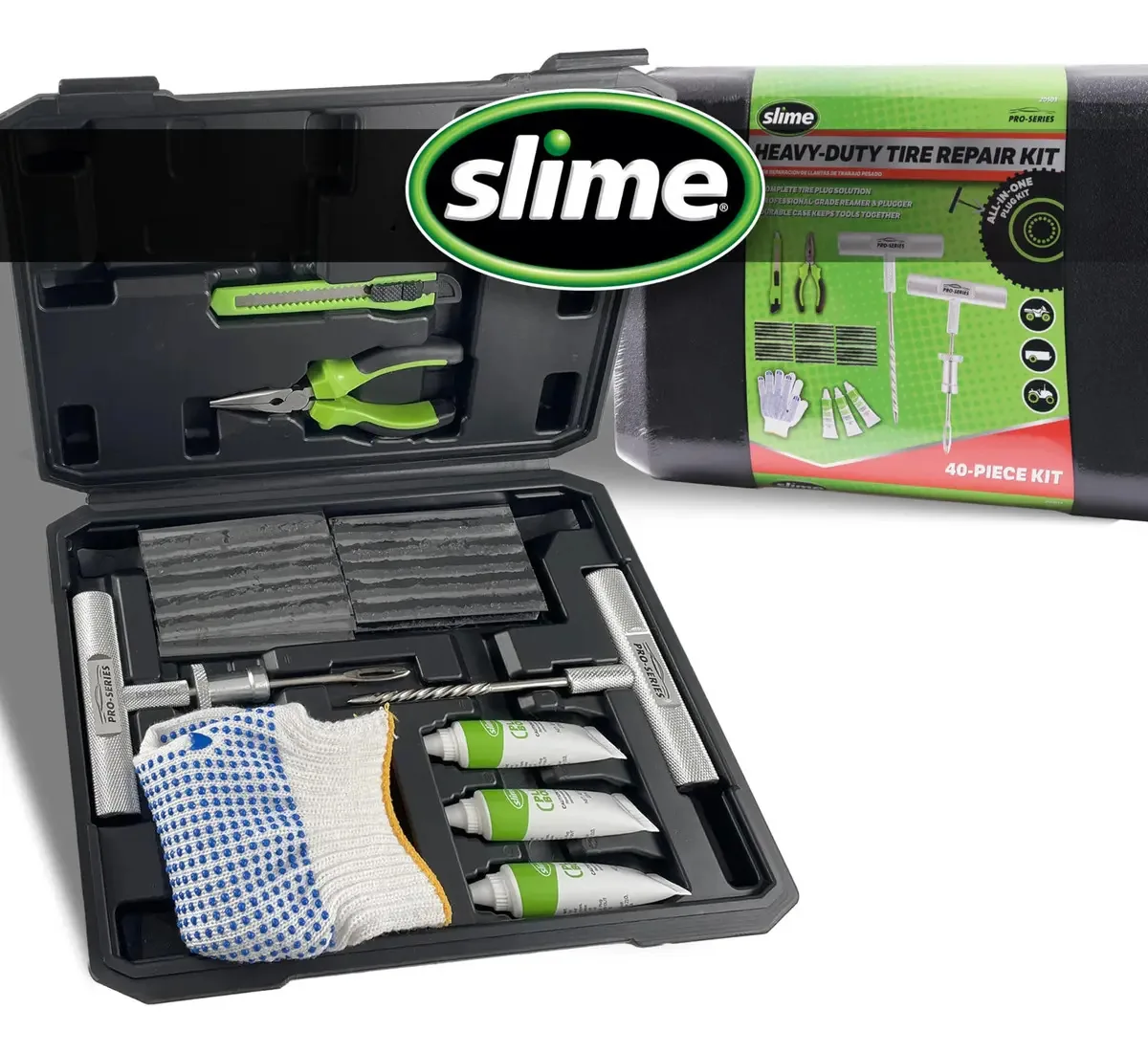 Slime 20503 - Kit de soquetes de reparo de pneus Pla