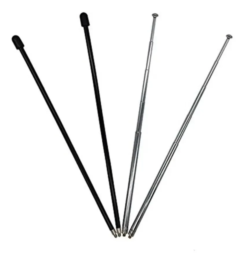 Acessório de controle remoto de metal e antena flexível, acesso. Cor: Preto