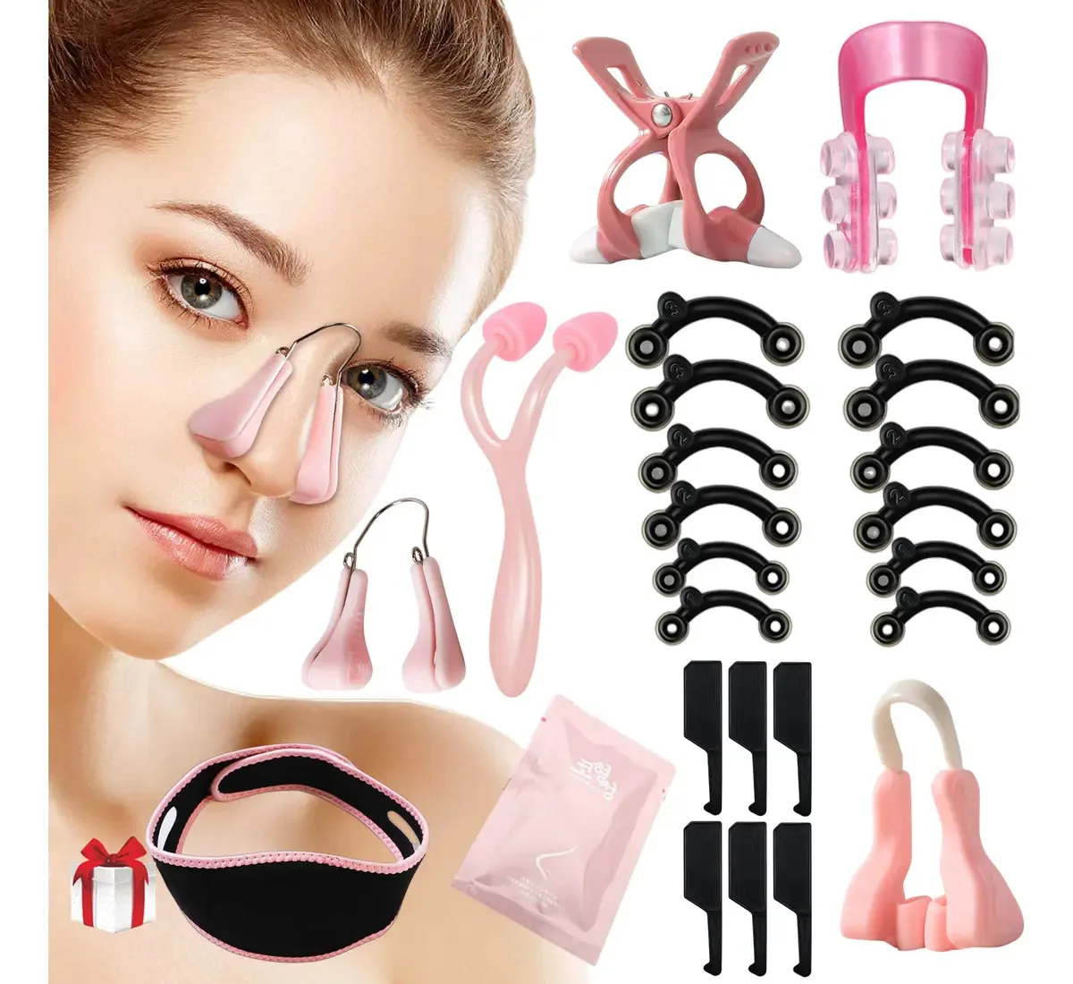 Corretor de nariz, pulverizador nasal/corretor nasal, 23 unidades