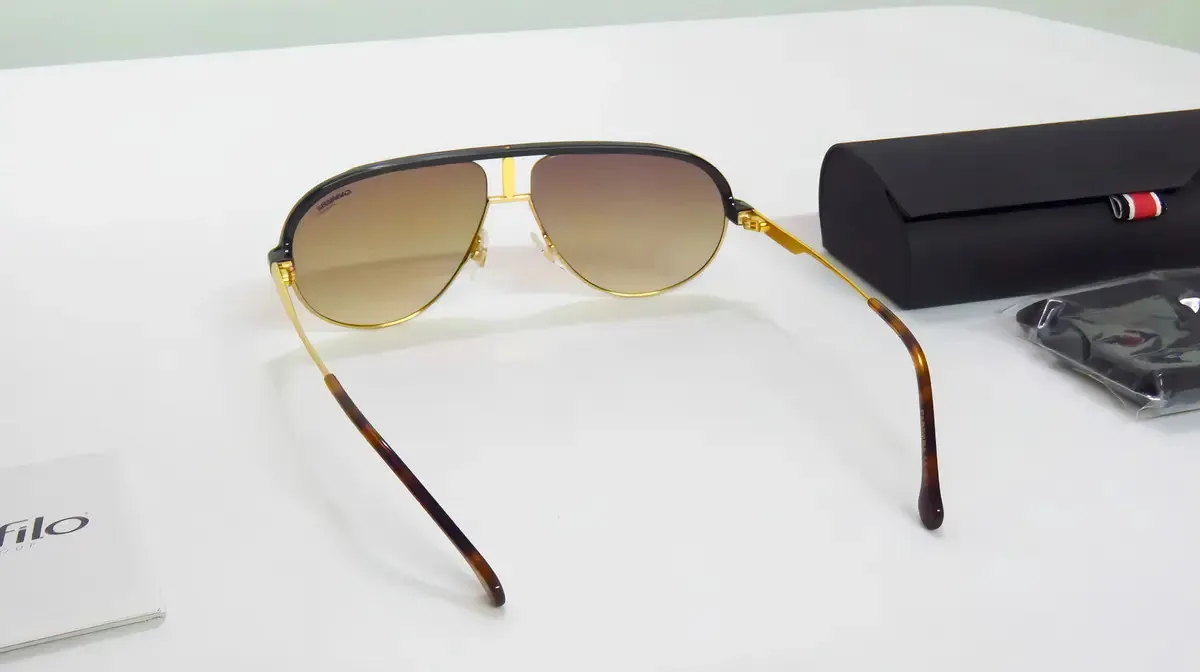 Carrera 1017s Iconic Bridge Aviator 62 mm Suns Suns Sóis Sóis Sóis Sóis Sóis