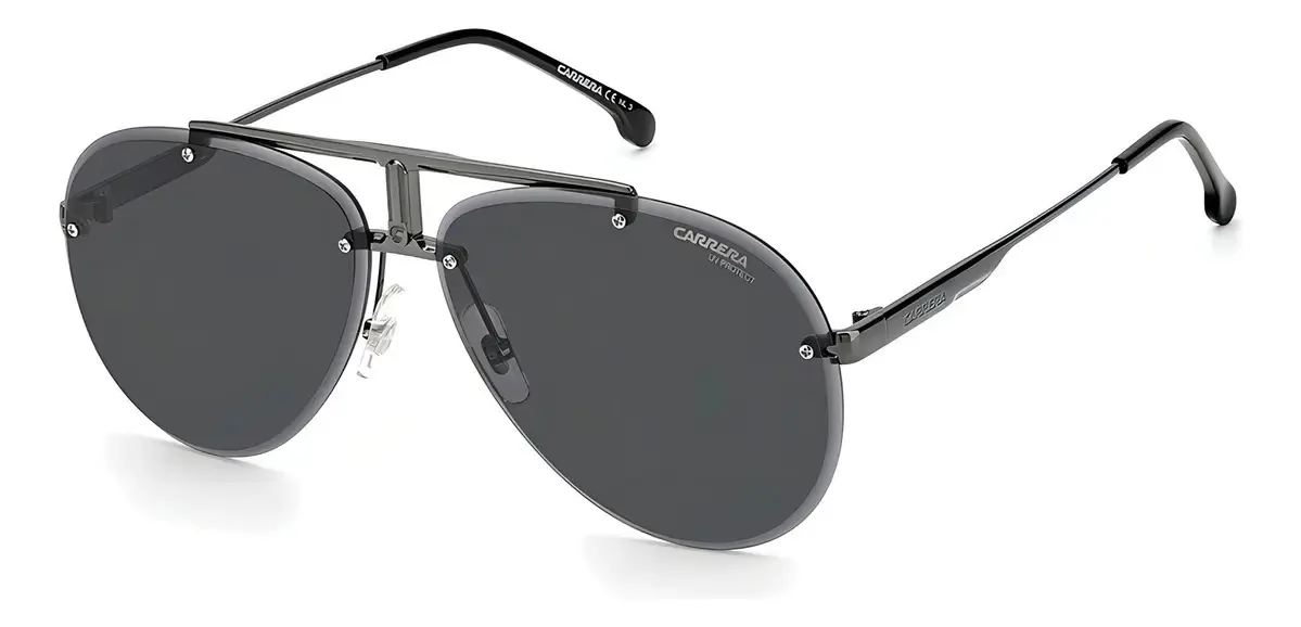 Óculos de sol masculinos Carrera Óculos masculinos e femininos Óculos de design cinza
