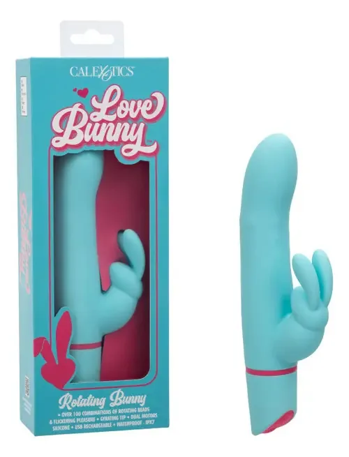 Vibrador giratório estimulante para coelhos Love Bunny Soft 12f em cor de água