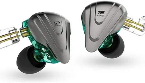 Fone De Ouvido Kz Zsx Ciano In Ear 12 Drivers