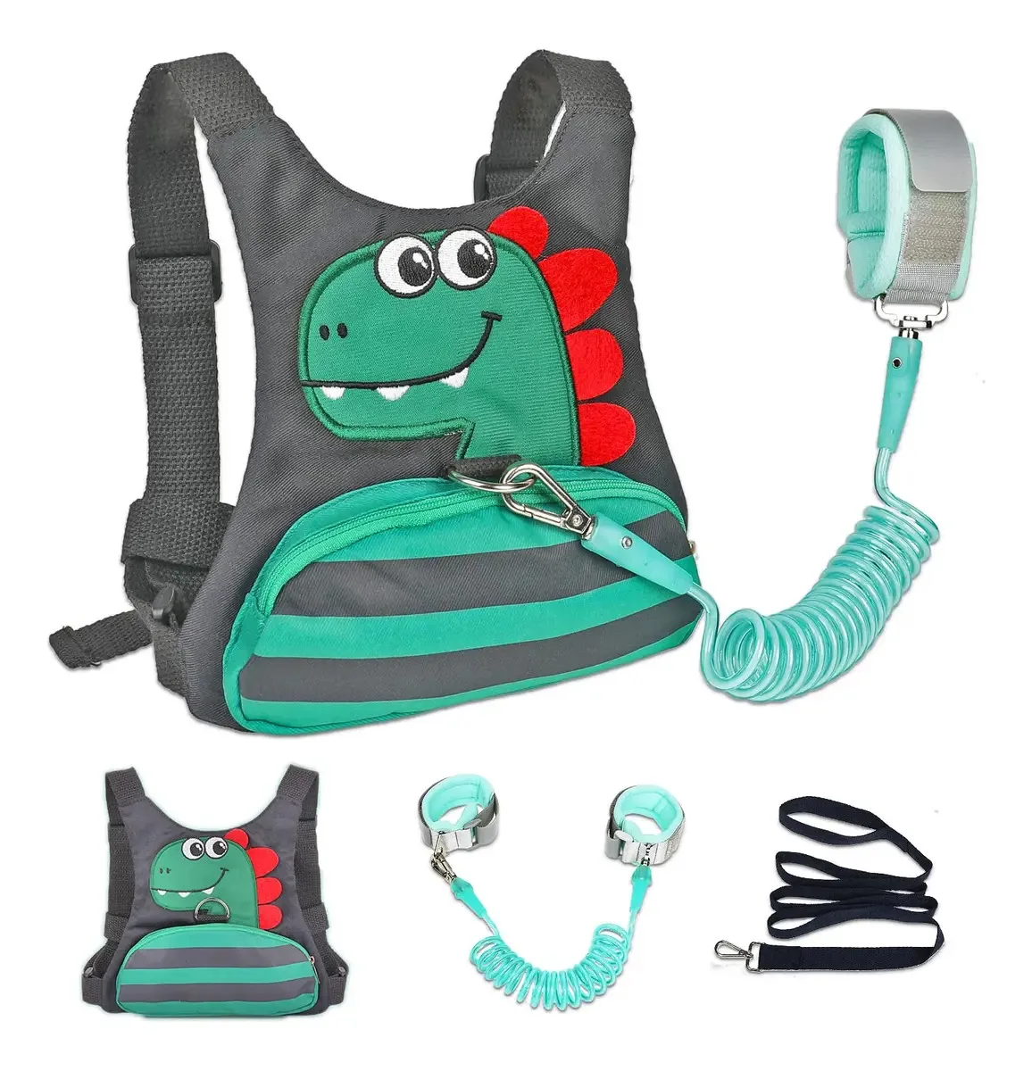 Alça infantil - arnês para bebês com link. Cor Preto