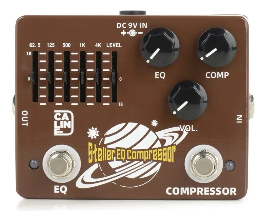 Pedal de efeitos de baixo Caline Dcp-10 Steller com compressor