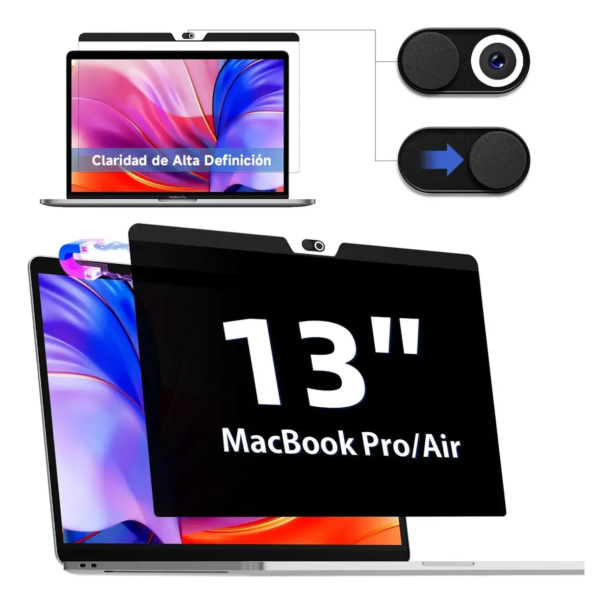 Filtro de privacidade para computador IPROKKO MacBook Pro/Air 13" preto
