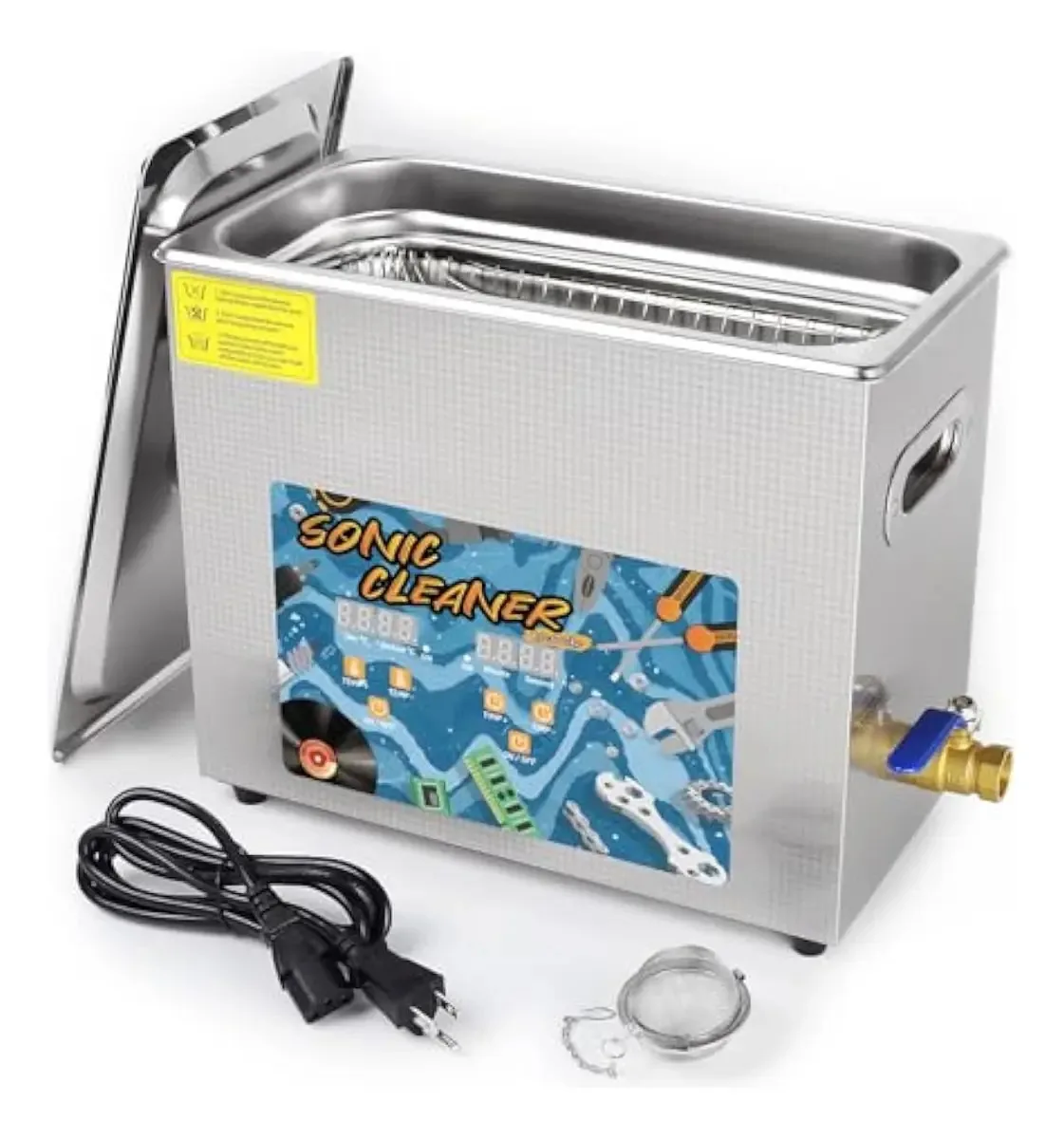Limpador ultrassônico Kecoolke 6L com grande