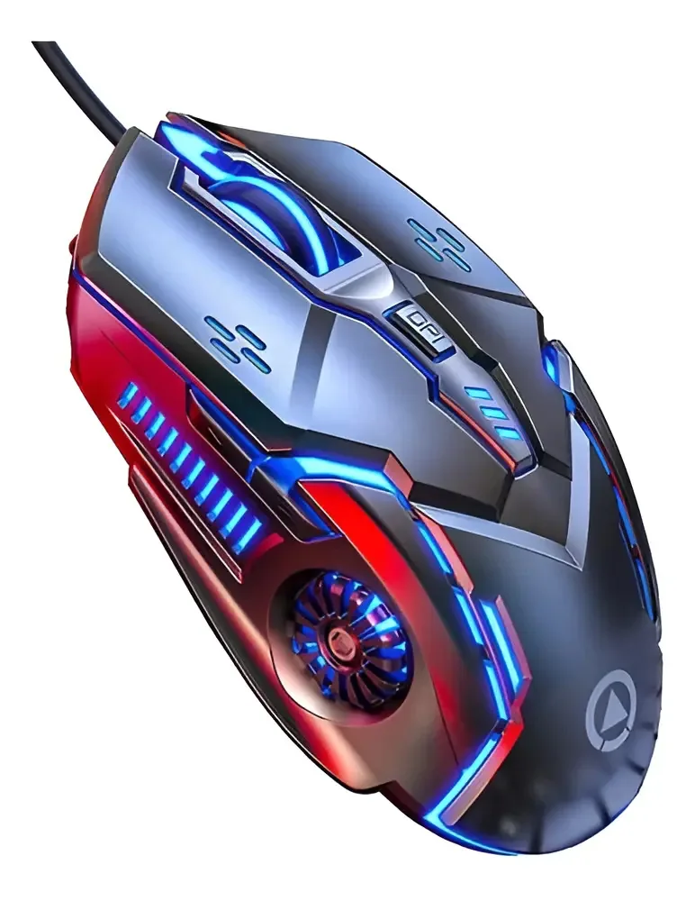 Mouse Mouse Gamer Mouse Alambrico Silenciar Cor Preto