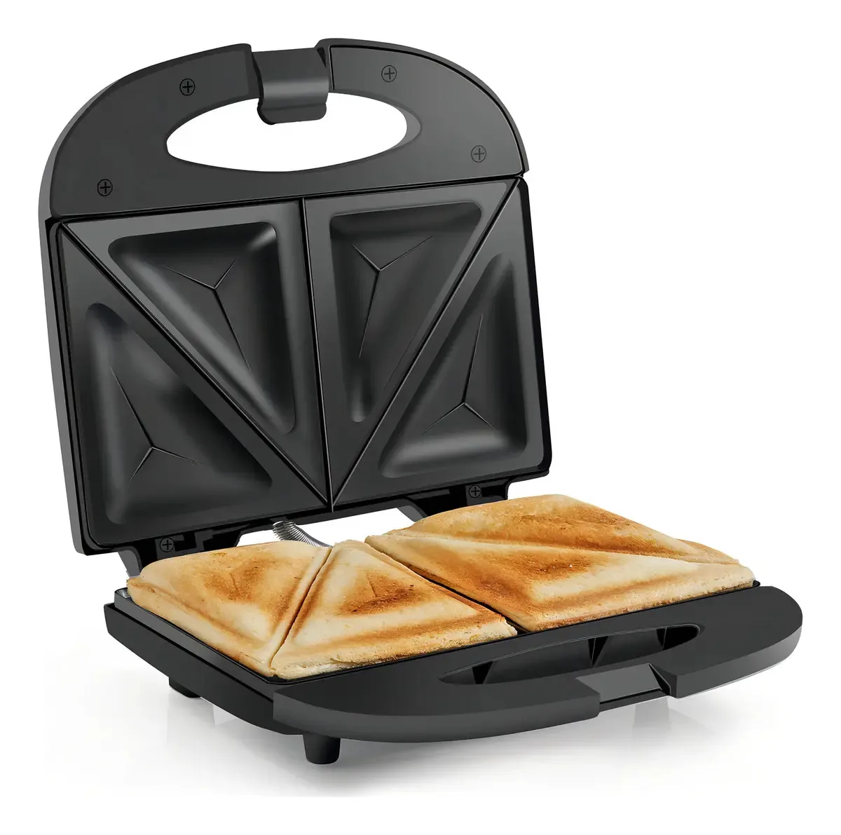 Máquina de fazer panini para sanduíches Elite Gourmet Esm Maxi-matic. Cor: Preto