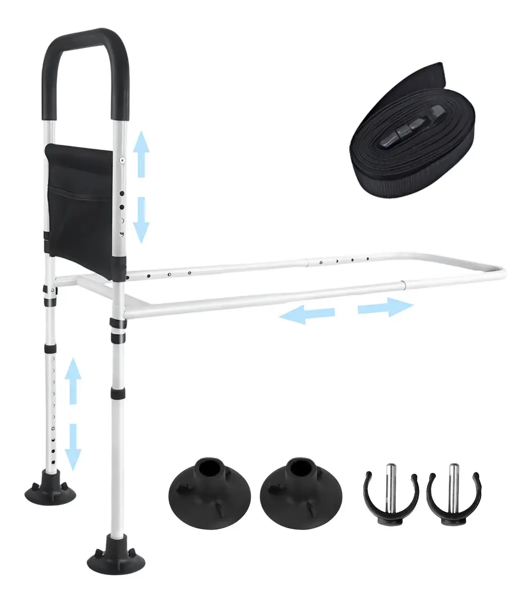Grade De Cama Proteção E Reforçada Apoio Segurança Cama De Idosos Stand Up Grade De Proteção Sleep Barra De Apoio Eadequado Para Idosos E Gestantes Dobrável, Usado Para Apoiar Objetos Fixos Na Cama