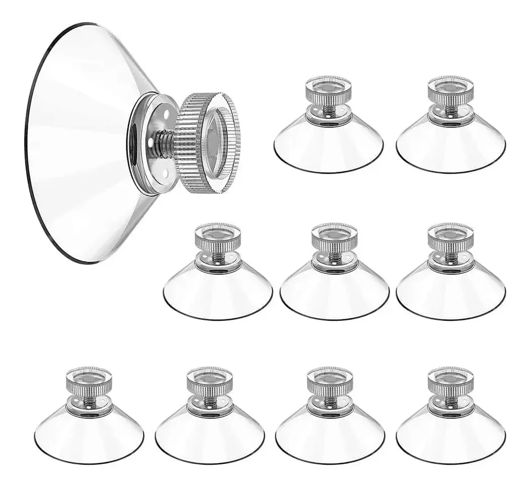 10 ventosas para gancho de vidro não perfurado para banheiro/parede