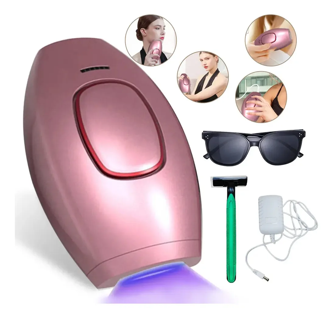 Depiladora a laser permanente 999.999 Depilação com flash rosa