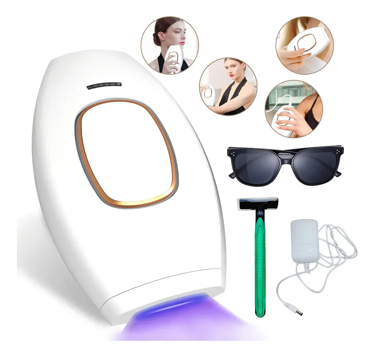 Depiladora a laser permanente 999.999 Depilação com flash branco
