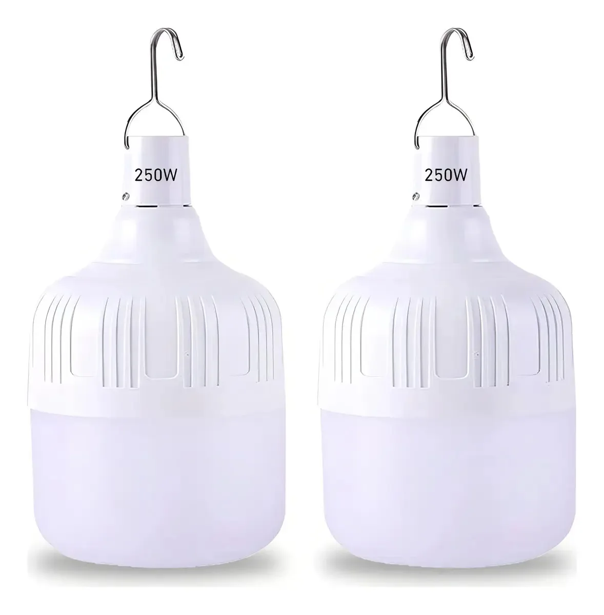 Luz USB de emergência portátil recarregável, luzes LED de 250W