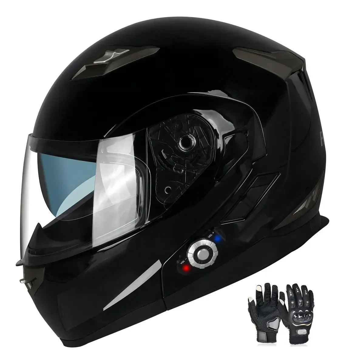 Capacete de motocicleta Freedconn Bluetooth, modular, Intel