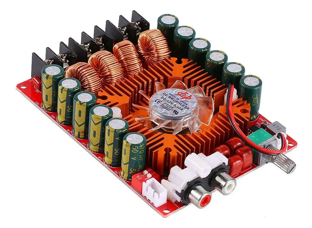 Placa amplificadora de áudio, 160W + 160W, amplificador