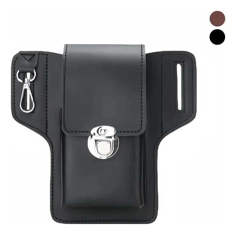Pochetes Bolsa Porta Objeto Vavichica Celular Carteira Cinto Multiuso Cor Preto Vavichica