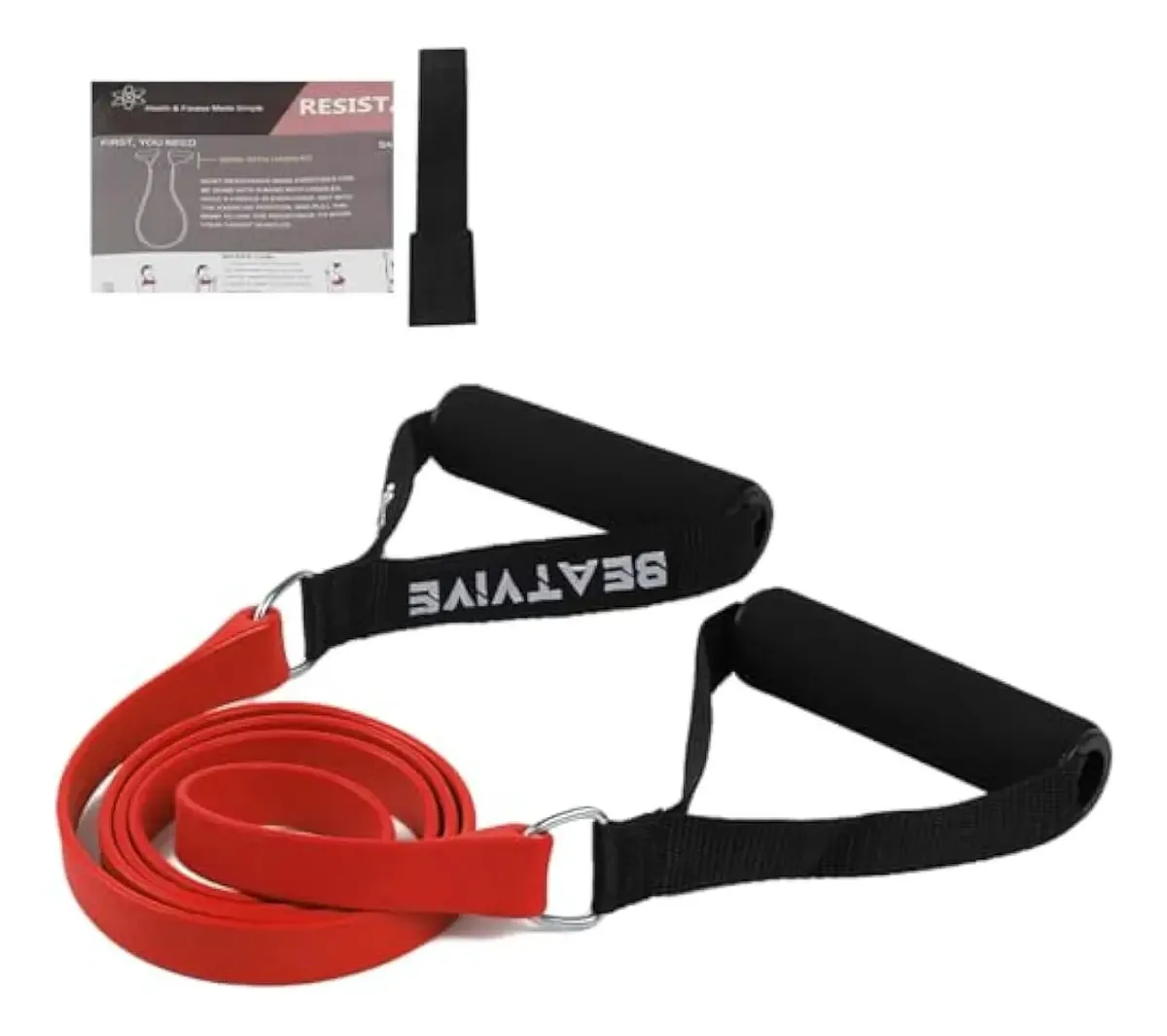 Bandas de exercícios com alças, faixas