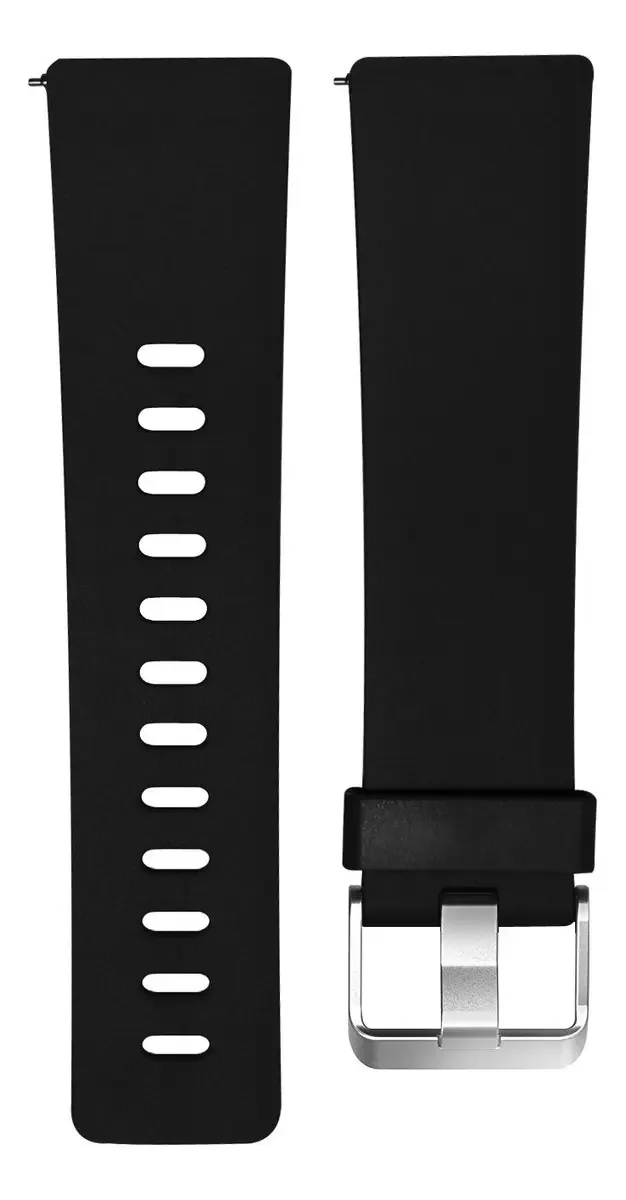 Kourpar Pulseiras para Fitbit Versa Pulseiras para Mulheres, Homens, Tamanho Pequeno, Pulseira Inteligente de Substituição para Fitbit Versa Relógio Inteligente, 8 Cores Opcionais, Preto